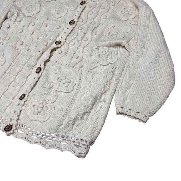 American Vintage Designer Threads Aplaca Button Sweater Cardigan Medium - Picture 4 of 7